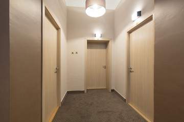 Hotel corridor interior