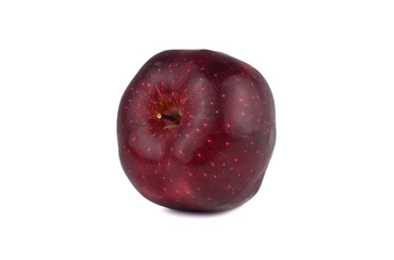 Fototapeta na wymiar Fresh red apple isolated on white background.