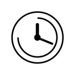 Time and watch Vector icon illustration.