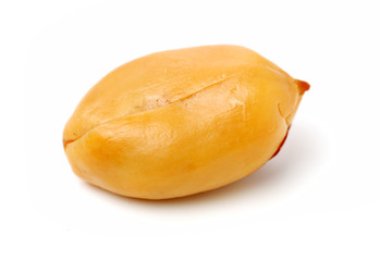 Peanuts on a white background