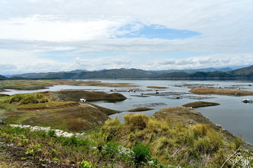Fototapeta na wymiar Around the Magat Dam located in the Cagayan city, Isabela, Philippines
