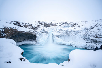 The Aldeyjarfoss in winter - Iceland