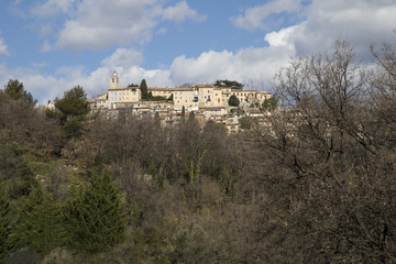 Fototapeta premium The village of Chateauneuf de Grasse on the French Riviera