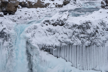 The Aldeyjarfoss in winter - Iceland