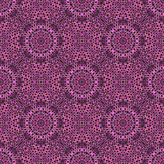 Pink bohemian abstract gem stone oriental pattern background