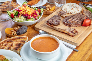 Turkish cuisine; It's also Ramadan 'Iftar'.The meal eaten by Muslims after sunset during Ramadan....