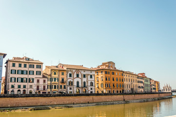Medieval center of Pisa, Tuscany, Italy