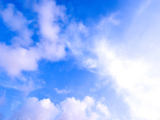 blue sky with white clouds