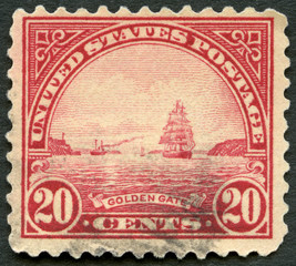 USA - 1920: shows Golden gate