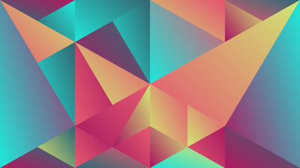 Polygonal minimal dynamic gradient triangle mosaic desktop background