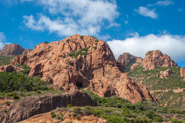 Massif de l´Esterel near Antheor