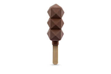 Molecular modern cuisine. ice cream on a isolate white background.