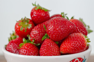 Ripe fresh red strawberries