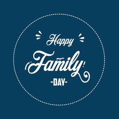 Fototapeta na wymiar Happy Family Day vector Template Design Illustration