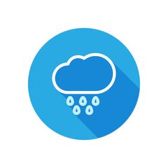 Weather icon with long shadow