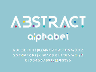 Vector of stylized modern abstract alphabet design