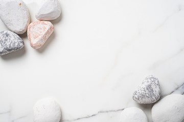 Marble and rock backgroud frame