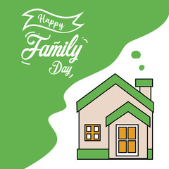 Happy Family Day Vector Template Design Illustration