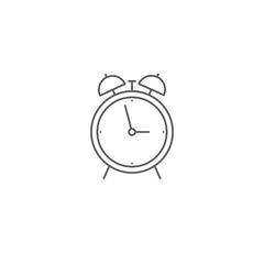 alarm clock vector icon concept design isolated on white background