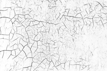 Beautiful vintage wall surface with many cracks