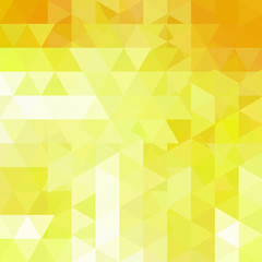 Abstract background consisting of yellow triangles. Geometric design for business presentations or web template banner flyer. Vector illustration