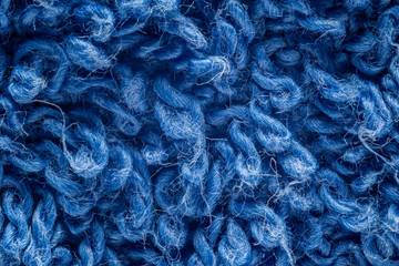 Blue towel extreme macro background