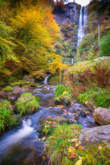 Longest waterfall in the forest North Wales