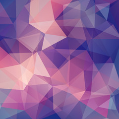Fototapeta premium Background made of beige, purple triangles. Square composition with geometric shapes. Eps 10
