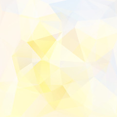 Obraz premium Abstract background consisting of white, yellow triangles. Geometric design for business presentations or web template banner flyer. Vector illustration