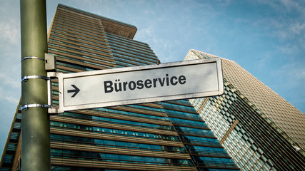 Schild 358 - Büroservice