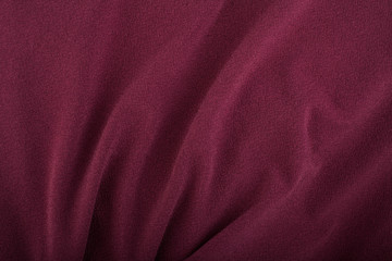 Crumpled red fabric texture