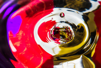 Water drops on colorful background 5