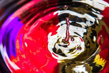 Water drops on colorful background 7