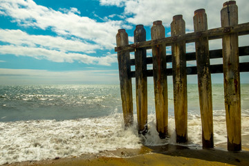 Beach Fence against the Sea 1