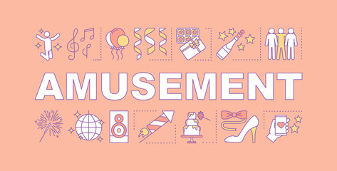 Amusement word concepts banner