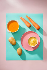 bowl of vegetable puree