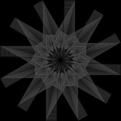 flower 3d geometry of nature stars and flakes