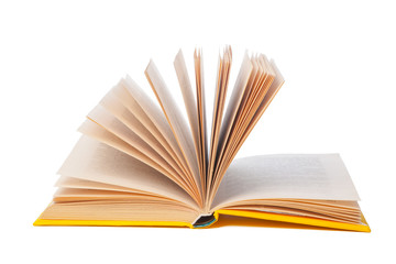 pile of books isolated on white background