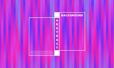Minimal Abstract Background. Simple Geometry with Glow Effect. Gradient in Blue, Pink and Purple Colors. EPS10 Vector. Illustration with Stripes. Abstract Background for Covers, Banner, Poster, Flyer.