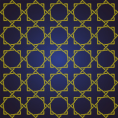 seamless and abstract pattern background in arabic style, can use for ramadan kareem and eid mubarak topic