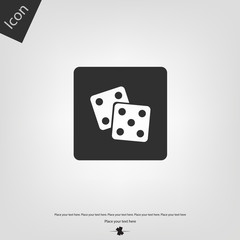 Dice vector icon