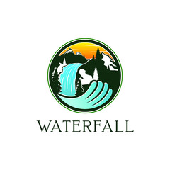 Waterfall logo design