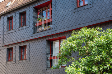 Alte historische Häuser in der Stadt Fürth