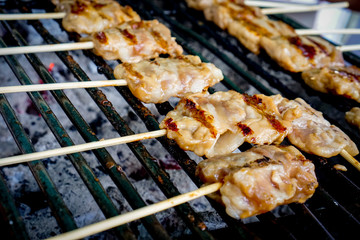 meat on grill