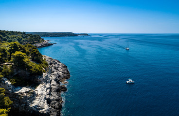 Croatia sea beautiful coastline aerial view