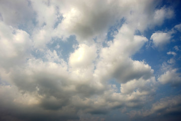 blue sky with clouds