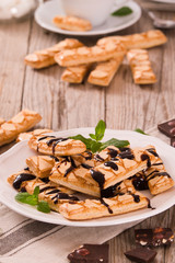 Puff pastry cookies. 