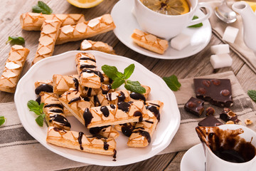 Puff pastry cookies. 