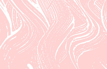 Grunge texture. Distress pink rough trace. Good-lo