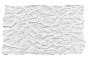 Scraps of light grey paper on a white background. Isolated on white. Ready frame for design, template. Torn paper